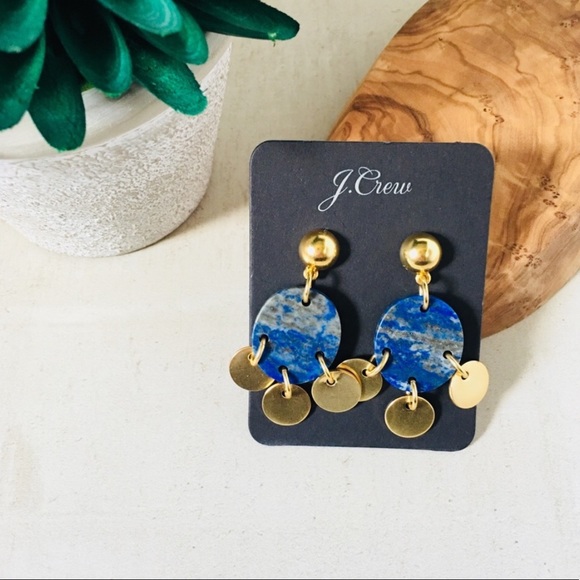 J. CREW Drop Stone and Disc Earrings - Picture 5 of 6